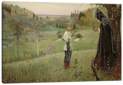 The Vision Of The Young Bartholomew, 1889-90 Canvas Art Print - Religion & Spirituality Art