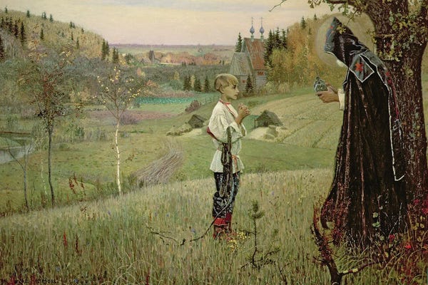 Religion & Spirituality: The Vision Of The Young Bartholomew, 1889-90 by Mikhail Vasilievich Nesterov