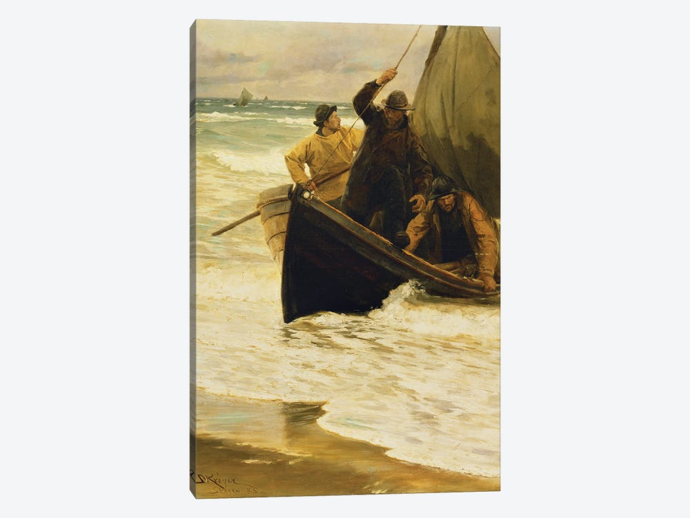 Fisherman Returning Home, Skagen, 1885 by Peder Severin Kroyer 1-piece Art Print