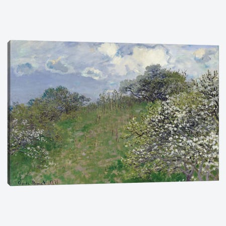 Spring, 1875 Canvas Print #BMN1208} by Claude Monet Canvas Art