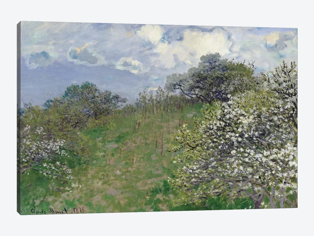 Spring, 1875 by Claude Monet 1-piece Canvas Wall Art