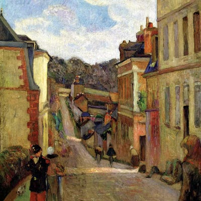 A Suburban Street, 1884 by Paul Gauguin framed wall art
