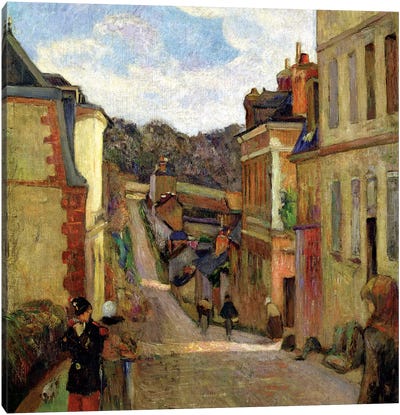 A Suburban Street, 1884 Canvas Art Print - Paul Gauguin