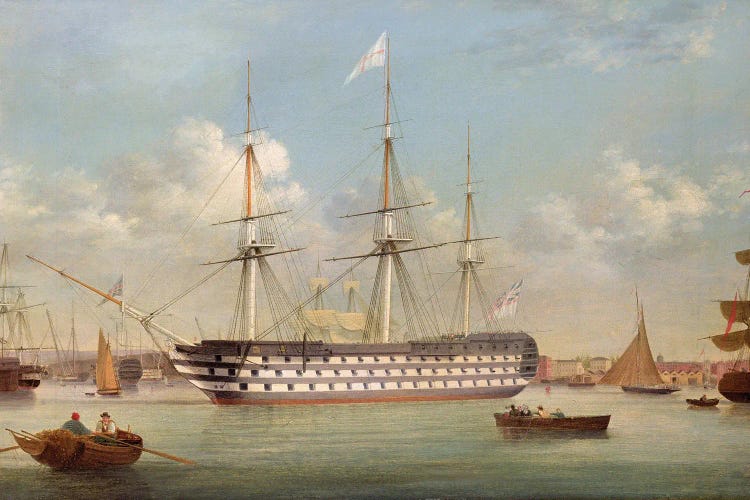 H.M.S. Britannia Lying Off Plymouth