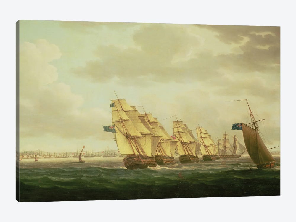 Nelson On The 'Theseus' With The Inshore Squadron Off Cadiz, July 1797, 1-piece Canvas Wall Art