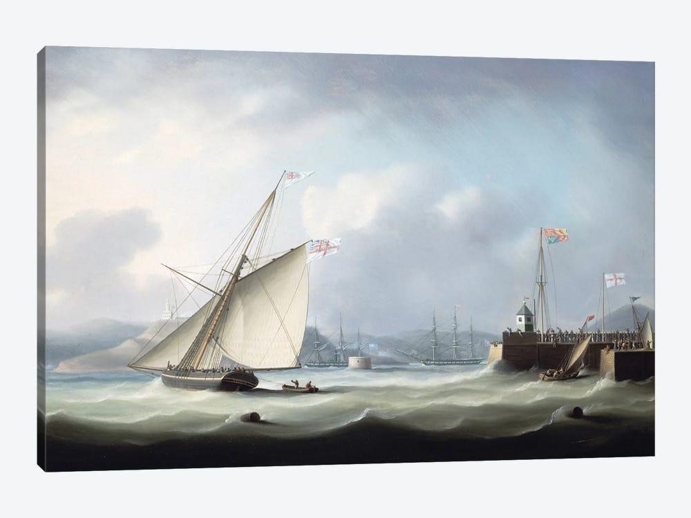 The Arrival Of George Iv At Leith Harbour, 1822 by Thomas Buttersworth 1-piece Canvas Art