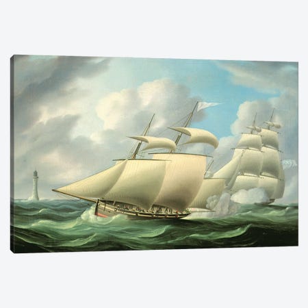 The Chase Canvas Print #BMN12129} by Thomas Buttersworth Art Print
