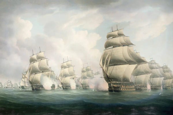 Warships: The Start Of The Action by Thomas Buttersworth