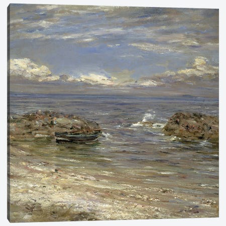 Natural Harbour, Cockenzie Canvas Print #BMN12151} by William McTaggart Canvas Artwork