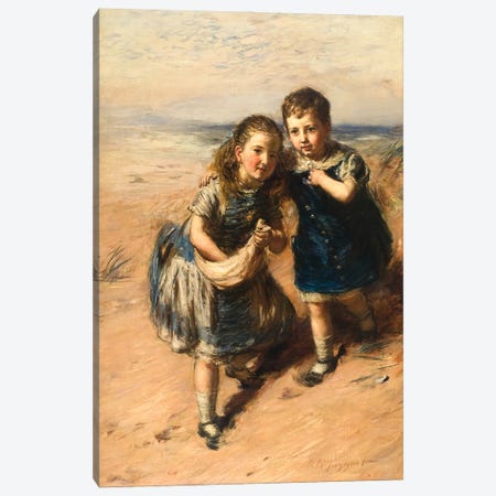 Up On The Sandhills, 1880 Canvas Print #BMN12167} by William McTaggart Canvas Wall Art