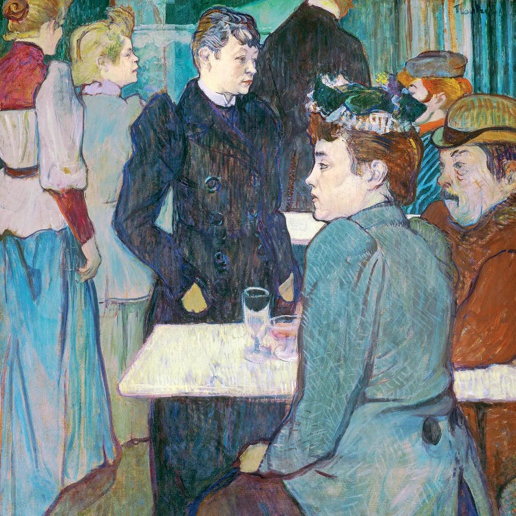 A Corner Of The Moulin De La Galette, 1892 by Henri de Toulouse-Lautrec wall art