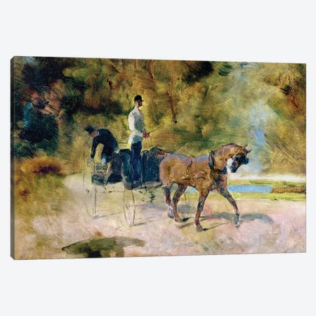 A Dog-Cart, 1880 Canvas Print #BMN12182} by Henri de Toulouse-Lautrec Canvas Art Print