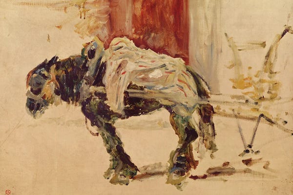 Henri de Toulouse-Lautrec: A Draft Horse At Céleyran, 1881 by Henri de Toulouse-Lautrec