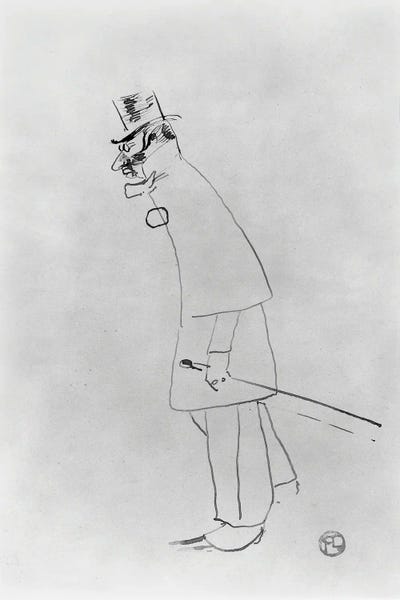 Henri de Toulouse-Lautrec: A House Doctor, Gabriel Tapie De Celeyran 1894 by Henri de Toulouse-Lautrec