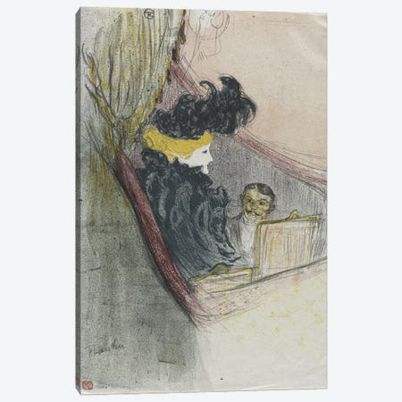 A Princely Idyl, Clara Ward, 1897 Canvas Print #BMN12186} by Henri de Toulouse-Lautrec Canvas Wall Art