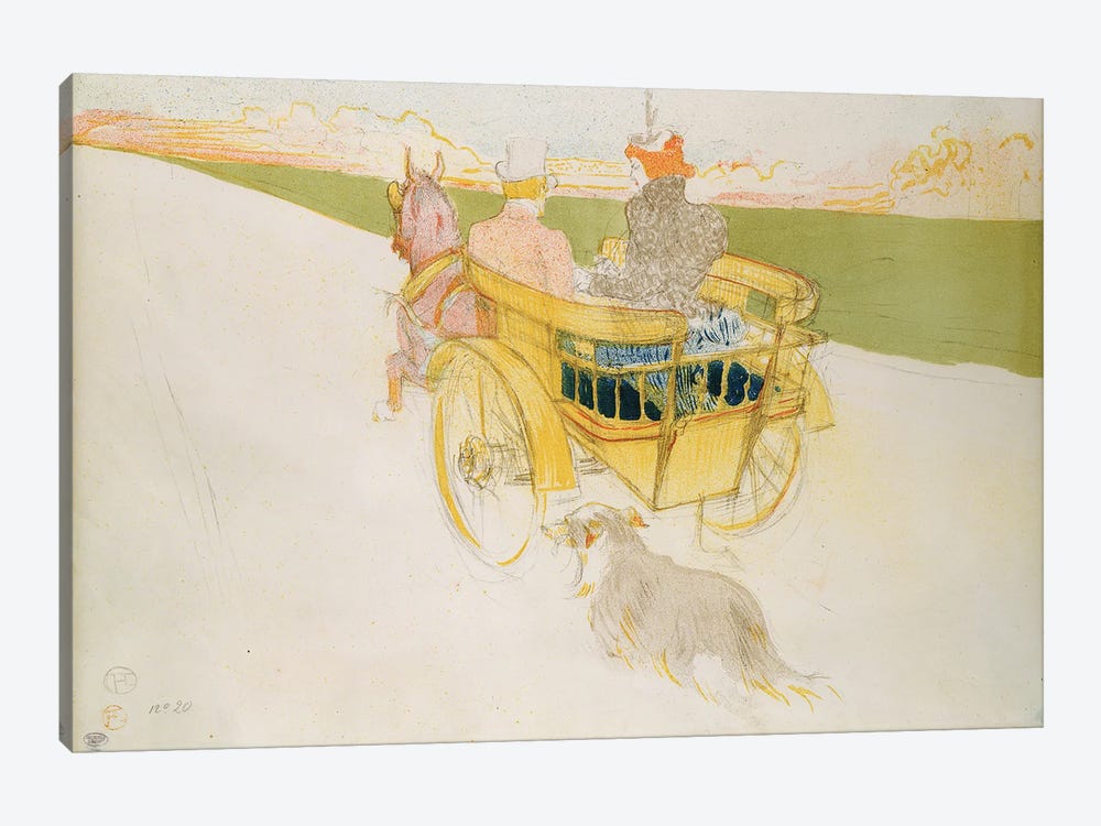 A Ride In The Country, Or The English Trap by Henri de Toulouse-Lautrec 1-piece Canvas Artwork