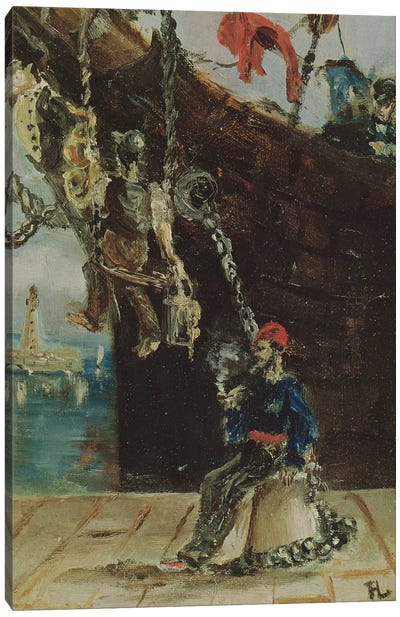 A Sailor On A Quay, 1880 Canvas Art Print - Sailor Art