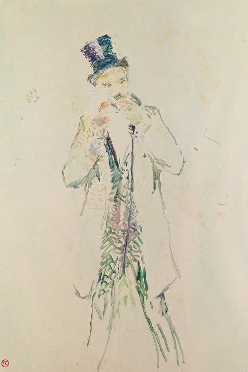 A Standing Gentleman Lighting His Cigar, 1885