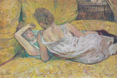 Abandonment ; L'Abandon , 1895 by Henri de Toulouse-Lautrec framed canvas print
