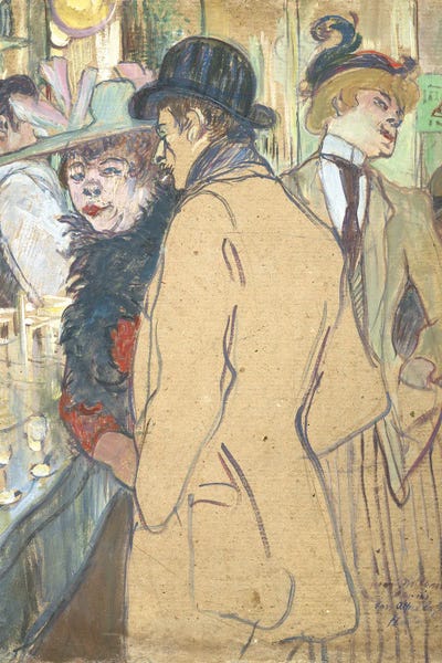 Alfred La Guigne, 1894 by Henri de Toulouse-Lautrec canvas print
