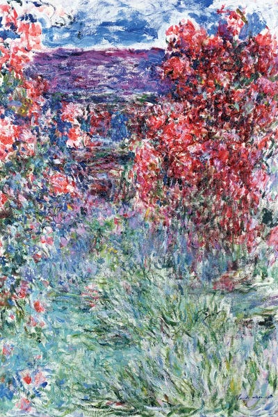 Claude Monet: The House at Giverny under the Roses, 1925  by Claude Monet