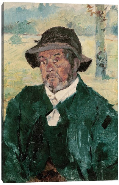 An Old Man, Celeyran, 1882 Canvas Art Print - Henri de Toulouse Lautrec