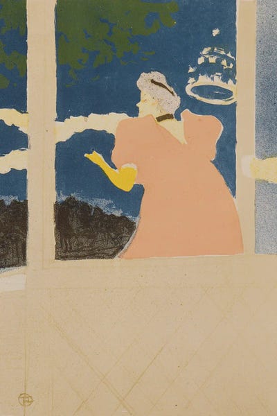 Henri de Toulouse-Lautrec: At The Ambassador Theatre, C. 1894 by Henri de Toulouse-Lautrec