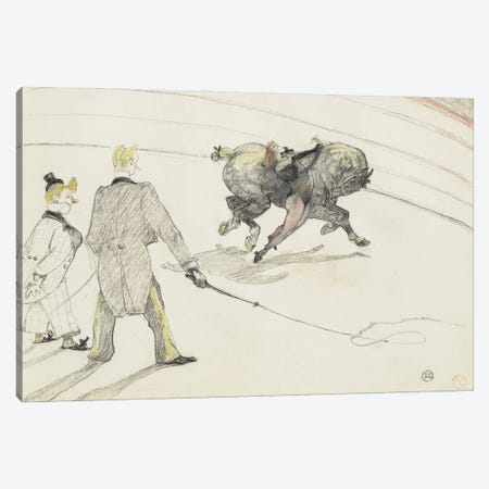 At The Circus: Acrobats, 1899 Canvas Print #BMN12218} by Henri de Toulouse-Lautrec Art Print