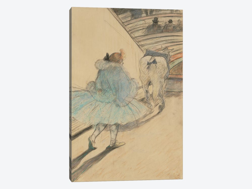At The Circus: Entering The Ring, 1899 by Henri de Toulouse-Lautrec 1-piece Canvas Art Print