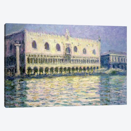 The Ducal Palace, Venice, 1908 Canvas Print #BMN1221} by Claude Monet Canvas Artwork