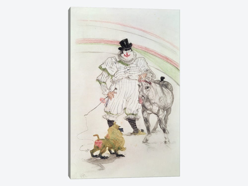 At The Circus: Performing Horse And Monkey, 1899 by Henri de Toulouse-Lautrec 1-piece Art Print
