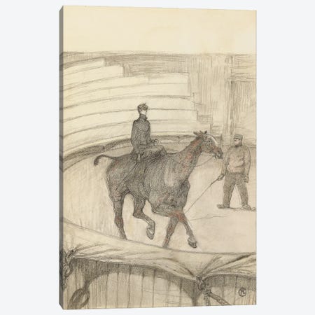 At The Circus: Rehearsal; Au Cirque: Travail De Repetition, 1899 Canvas Print #BMN12221} by Henri de Toulouse-Lautrec Canvas Art