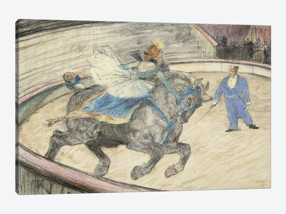 At The Circus: Work In The Ring, 1899 by Henri de Toulouse-Lautrec 1-piece Art Print