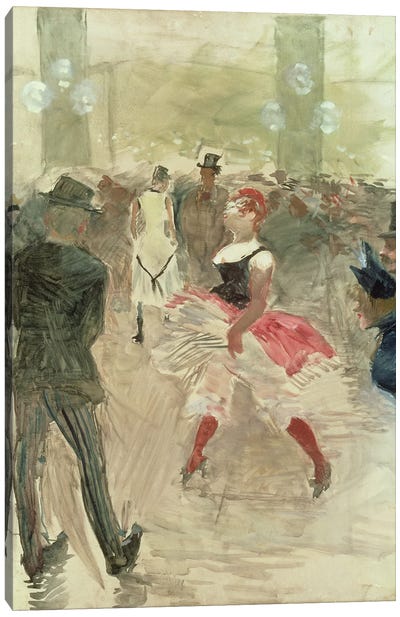 At The Elysee, Montmartre, 1888 Canvas Art Print - Henri de Toulouse Lautrec
