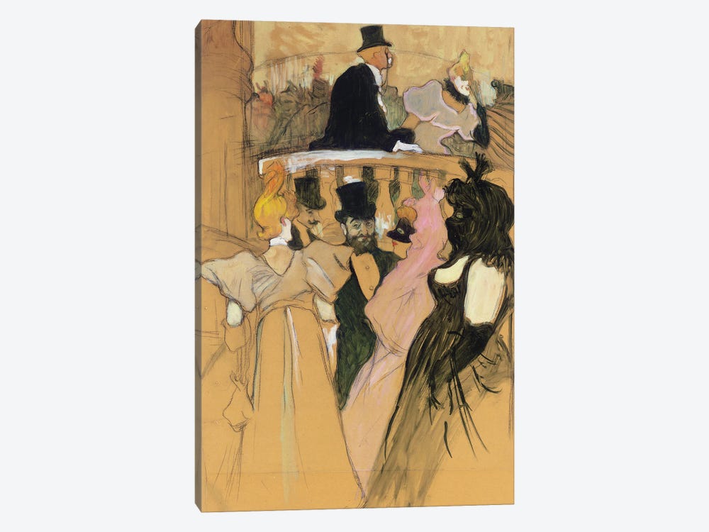 At The Opera Ball; Au Bal De L'Opera, 1893 by Henri de Toulouse-Lautrec 1-piece Art Print