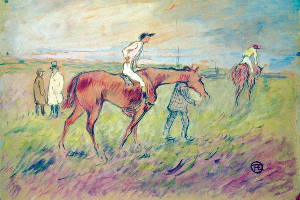 Henri de Toulouse-Lautrec: At The Races by Henri de Toulouse-Lautrec