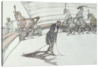 Au Cirque: Chevaux En Liberte, 1899 Canvas Art Print - Circus Art