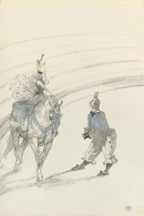 Au Cirque: Ecuyère De Panneau, 1899 by Henri de Toulouse-Lautrec wall art