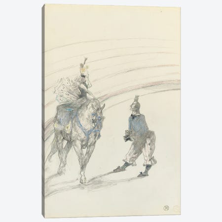 Au Cirque: Ecuyère De Panneau, 1899 Canvas Print #BMN12234} by Henri de Toulouse-Lautrec Canvas Art