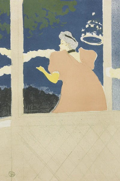 Aux Ambassadeurs, 1894 by Henri de Toulouse-Lautrec framed canvas print