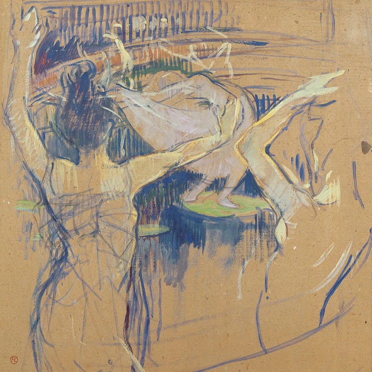 Ballet By Papa Chrysanthème, 1892 by Henri de Toulouse-Lautrec wall art