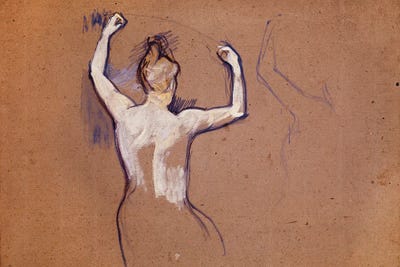 Ballet De Papa Chrysanthme , 1893 by Henri de Toulouse-Lautrec canvas print