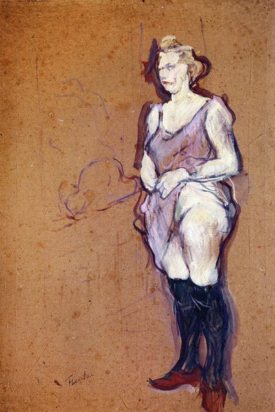 Henri de Toulouse-Lautrec: Blonde Housewife Portrait Of Prostituee, 1894 by Henri de Toulouse-Lautrec
