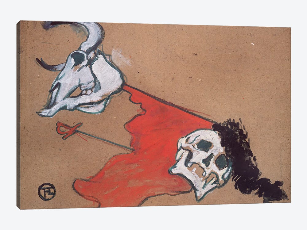 Bullfighting by Henri de Toulouse-Lautrec 1-piece Canvas Art