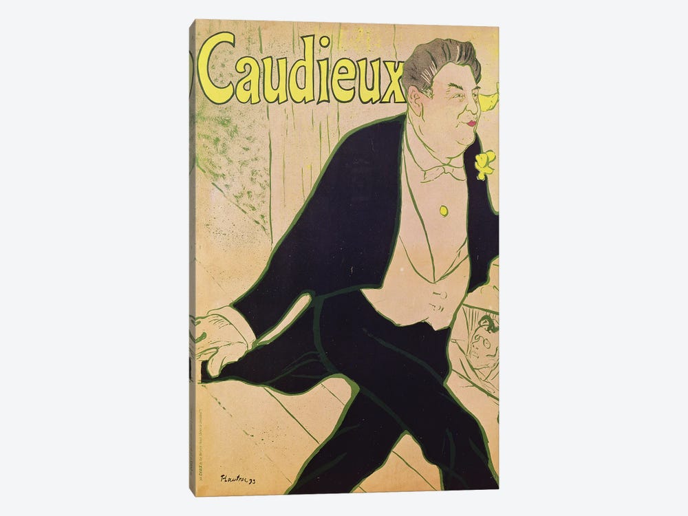 Caudieux, 1893 by Henri de Toulouse-Lautrec 1-piece Art Print