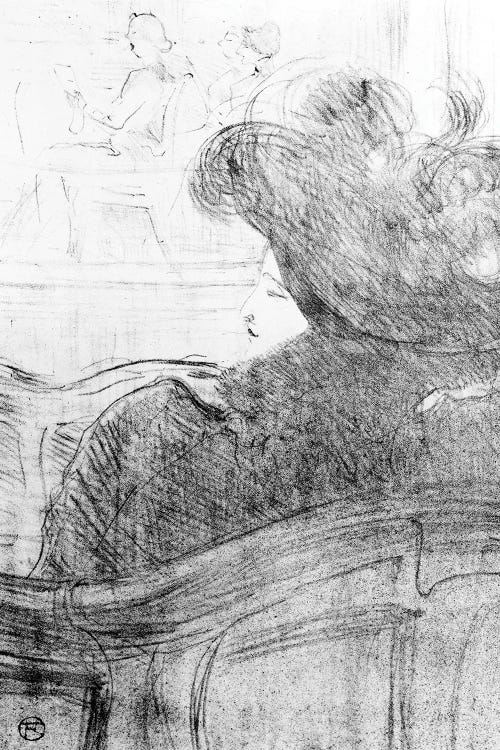 Cléo De Mérode, 1898 by Henri de Toulouse-Lautrec wall art