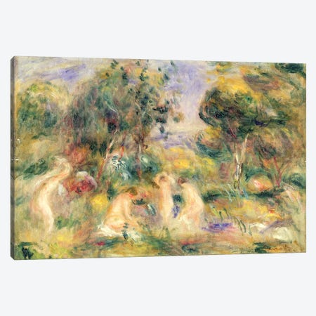 The Bathers Canvas Print #BMN1226} by Pierre Auguste Renoir Canvas Art Print