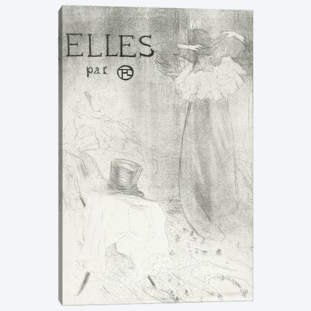 Cover For "Elles", 1896 Canvas Print #BMN12272} by Henri de Toulouse-Lautrec Art Print
