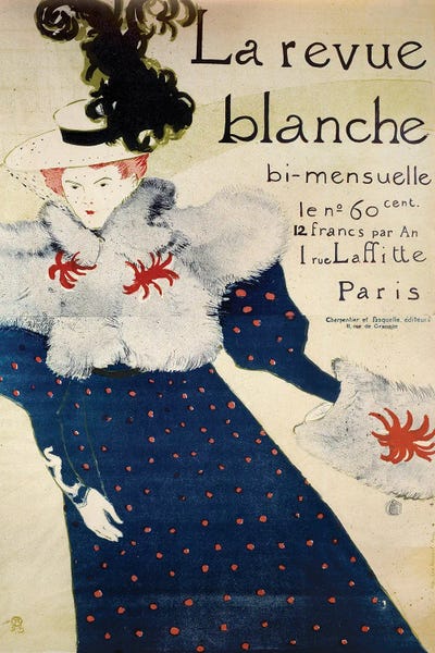 Henri de Toulouse-Lautrec: Cover Of The Bimonthly ” La Revue Blanche”, 1895 by Henri de Toulouse-Lautrec