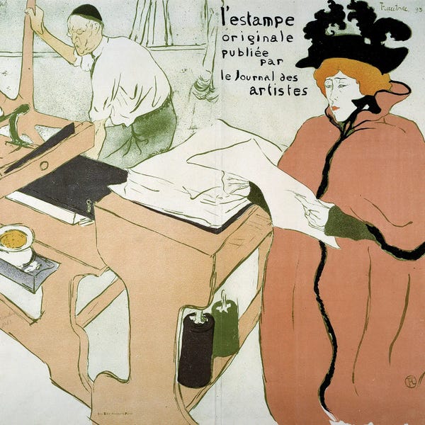 Henri de Toulouse-Lautrec: Cover Of The Print: “The Original Print Published By The Journal Des Artistes”, 1893 by Henri de Toulouse-Lautrec